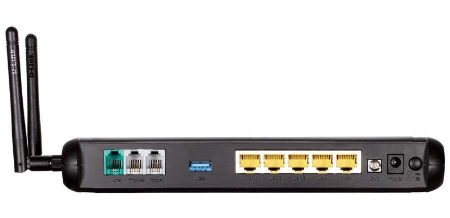 картинка DVG-N5402SP Маршрутизатор с 2 портами FXS, 1 портом WAN 10/100Base-TX, 1 портом PSTN (LifeLine) от магазина Интерком-НН