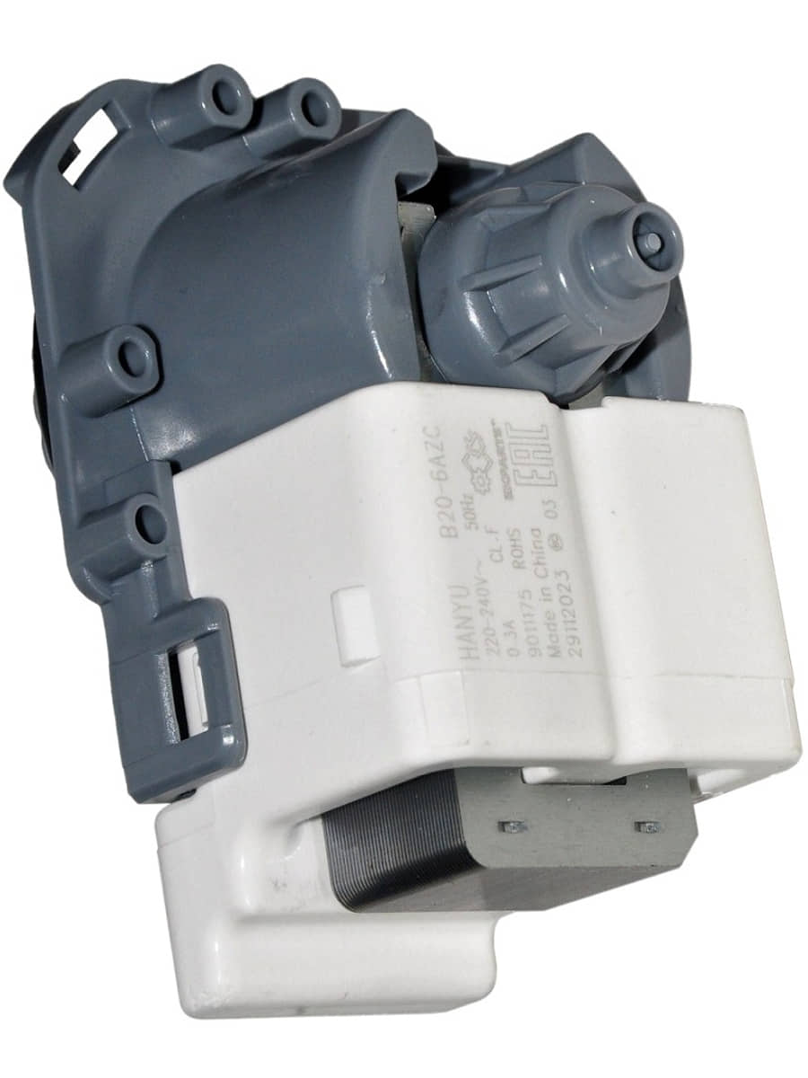 картинка Hanyu 9011175 (B20-6AZC) сливной насос (помпа) 30Вт, 0.3A для стиральной машины Bosch Maxx от магазина Интерком-НН