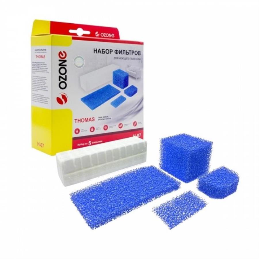 картинка Ozone H-07 Комплект фильтров для моющего пылесоса Thomas (уп. 5шт) от магазина Интерком-НН