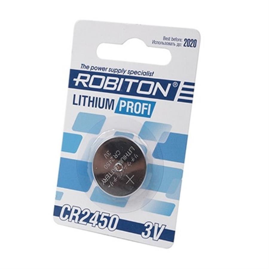 картинка Robiton R-CR2450-BL1 Элемент питания (батарейка) CR2450  от магазина Интерком-НН