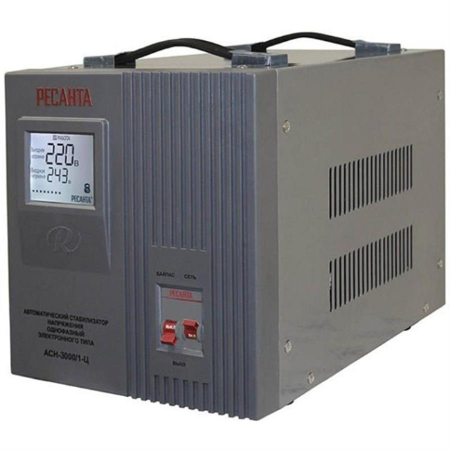 картинка Ресанта ACH-3000/1-Ц (63/6/5) стабилизатор напряжения однофазный серый от магазина Интерком-НН