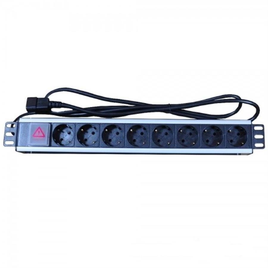 картинка WT-2140A-U (WT-2261A-U-GER) Блок электрических розеток 8 шт. с выключателем для ИБП 220V от магазина Интерком-НН