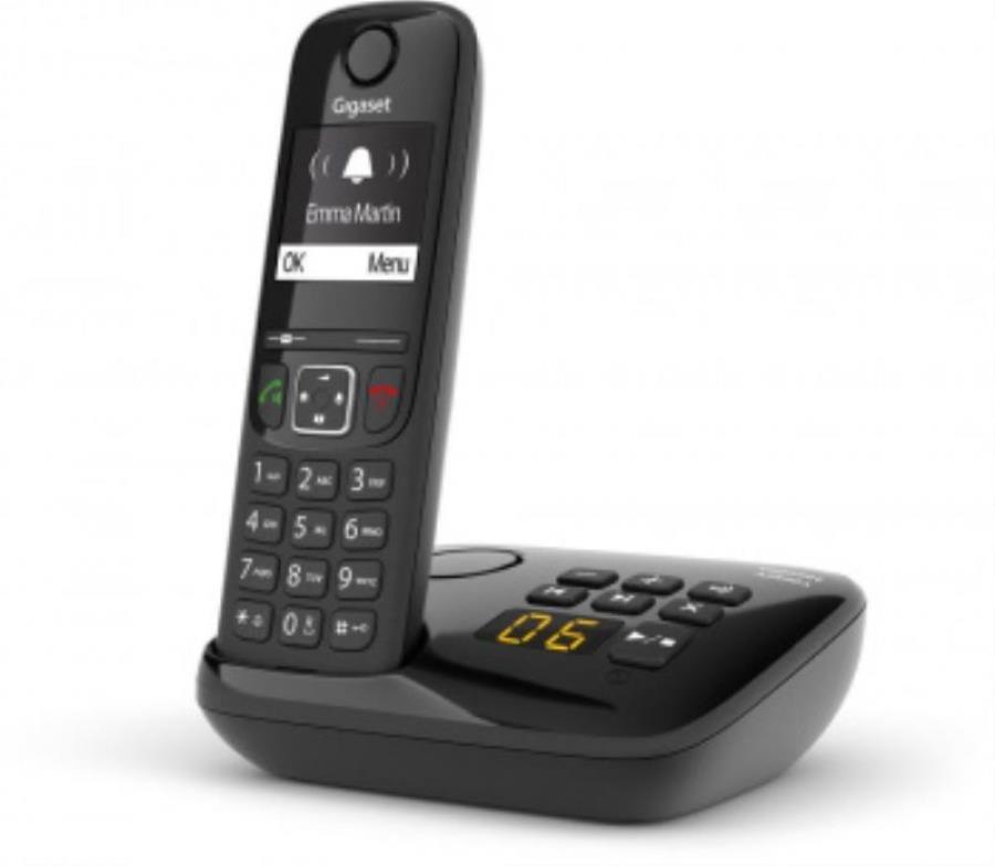 картинка Р/Телефон Dect Gigaset AS690A RUS черный автооветчик АОН от магазина Интерком-НН