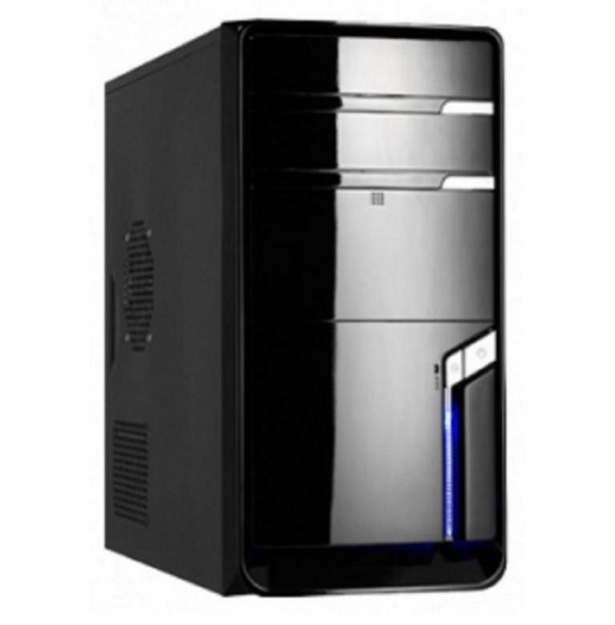 картинка Корпус LinkWorld 727-03 черный/серебристый w/o PSU mATX 2xUSB2.0 audio от магазина Интерком-НН