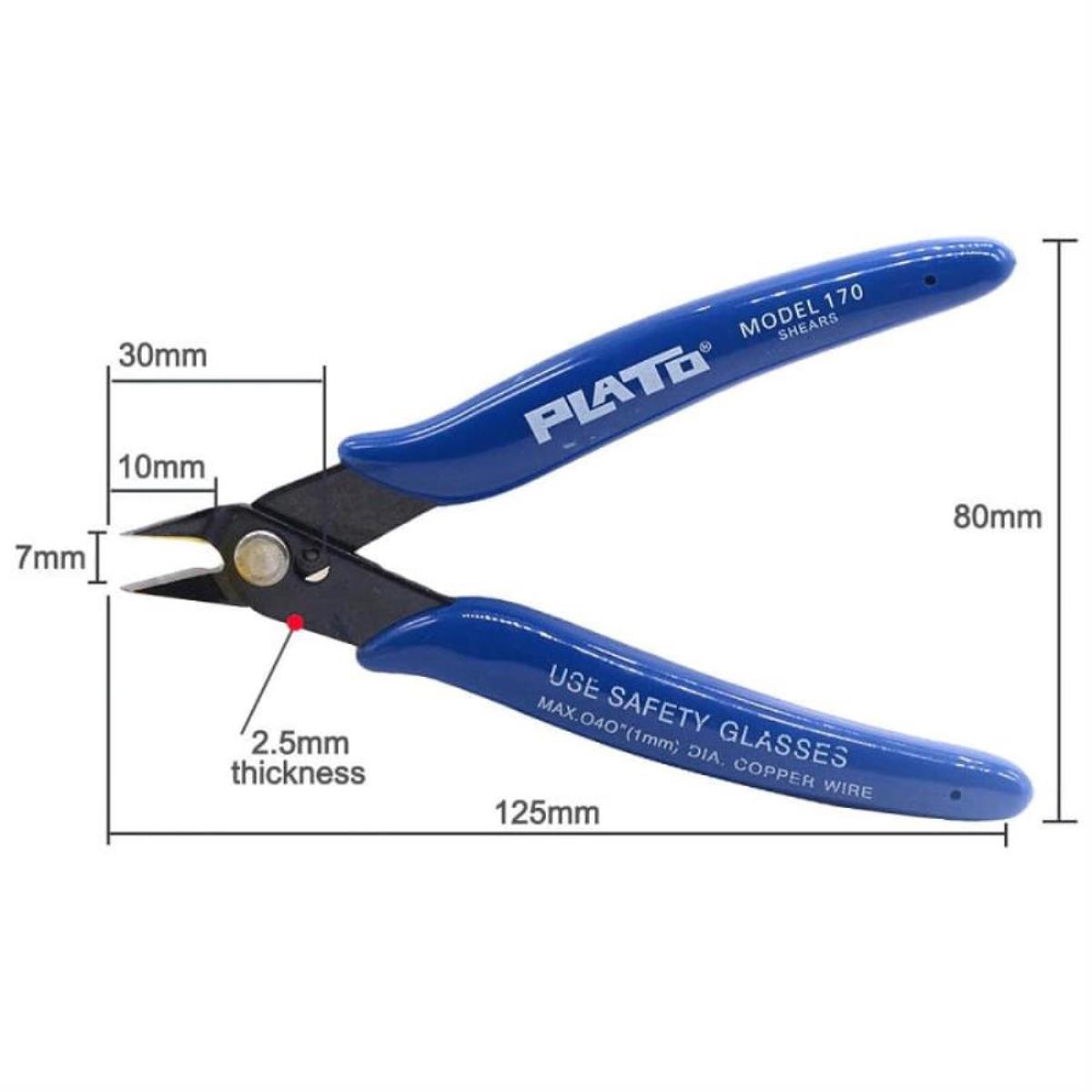 картинка PLATO model 170 Бокорезы для откусывания, обрезки, зачистки мелких проводов от магазина Интерком-НН