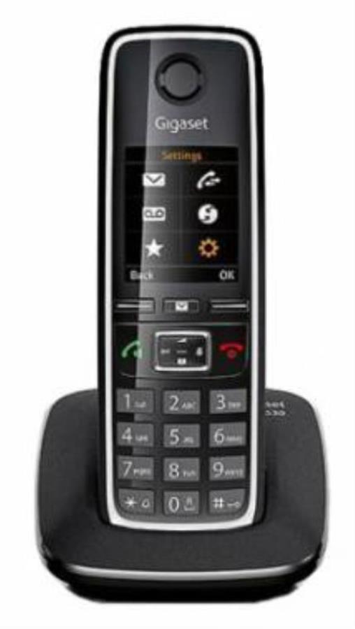 картинка Трубка доп. Dect Gigaset C530H RUS черный для C530 от магазина Интерком-НН