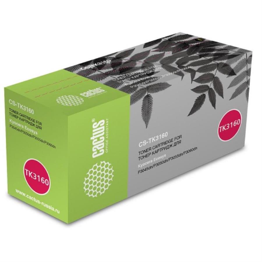 картинка CACTUS CS-TK3160 Картридж для принтеров Kyocera Ecosys P3045dn/P3050dn/P3055dn/P3060dn от магазина Интерком-НН