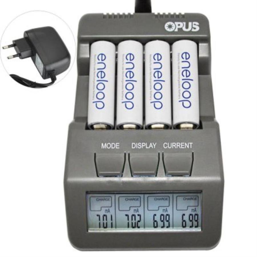 картинка Opus BT-C700 Универсальное зарядное устройство на 4 аккумулятора Ni-MH/Ni-Cd от магазина Интерком-НН