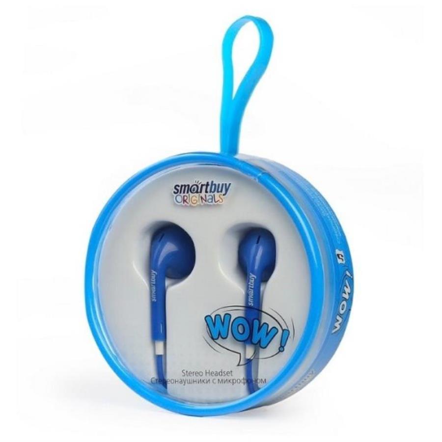картинка Smartbuy SBH-820 Мобильная гарнитура WOW, синяя от магазина Интерком-НН