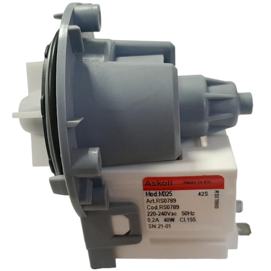 картинка Askoll RS0789 сливной насос (помпа) M325 40Вт 0,2А для стиральной машины  от магазина Интерком-НН