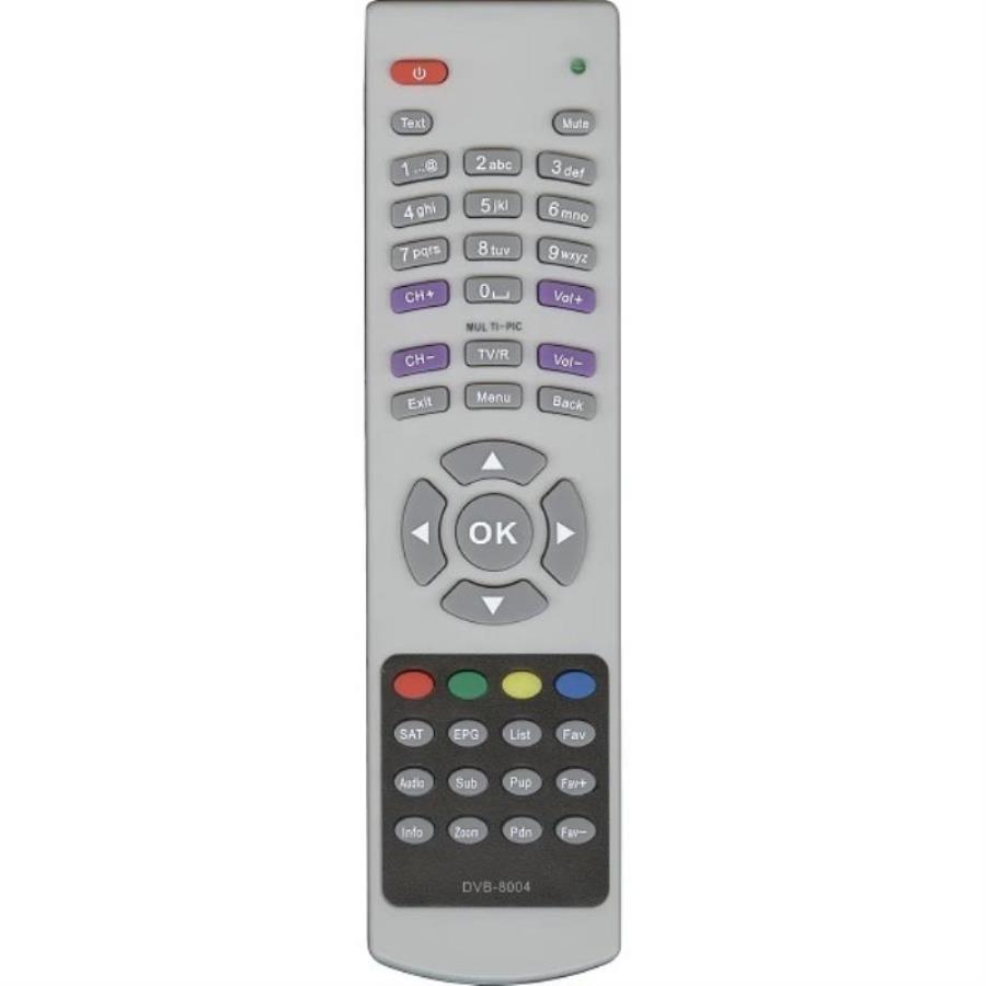 картинка Huayu DVB-8004 (20761) пульт дистанционного управления (ПДУ) для спутникового ресивера от магазина Интерком-НН