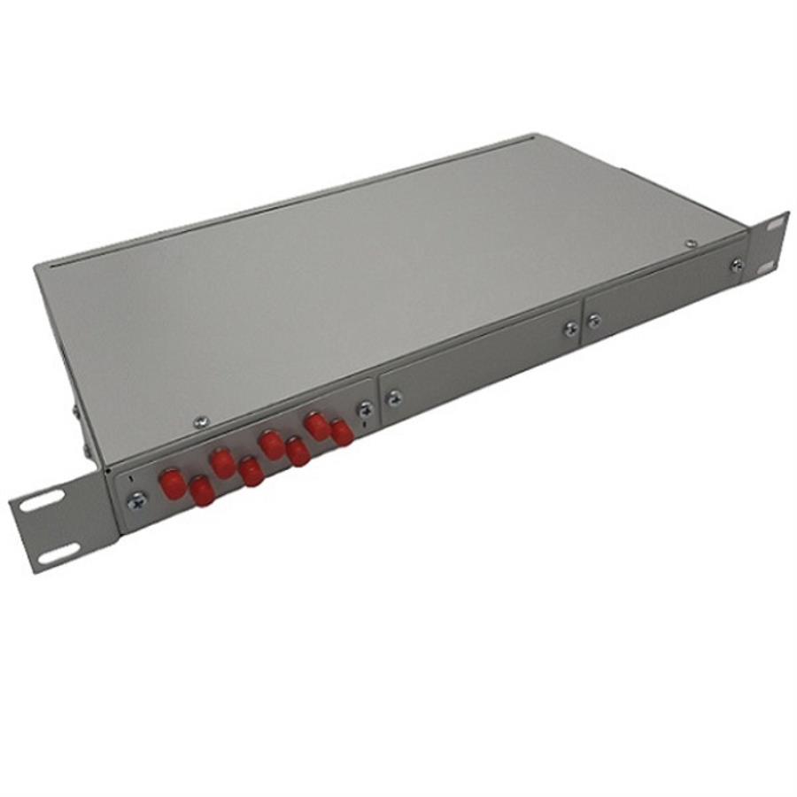 картинка Кросс оптический 19" КОР-24-У SM в сборе на 8 FC портов с пигтейлами и адаптерами  от магазина Интерком-НН