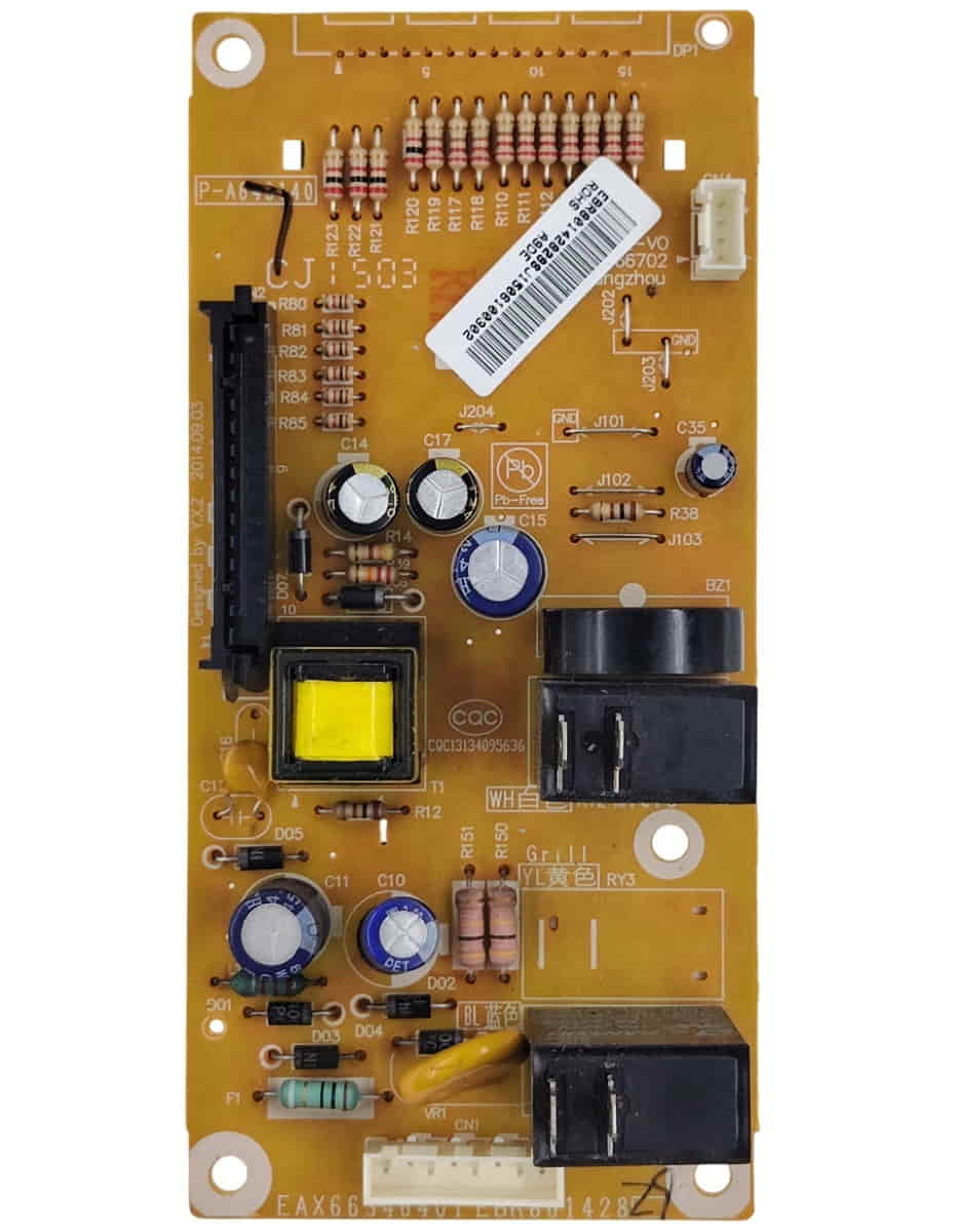 картинка LG EBR80142829 БУ (USED) Плата управления для микроволновой печи MS2342BS от магазина Интерком-НН