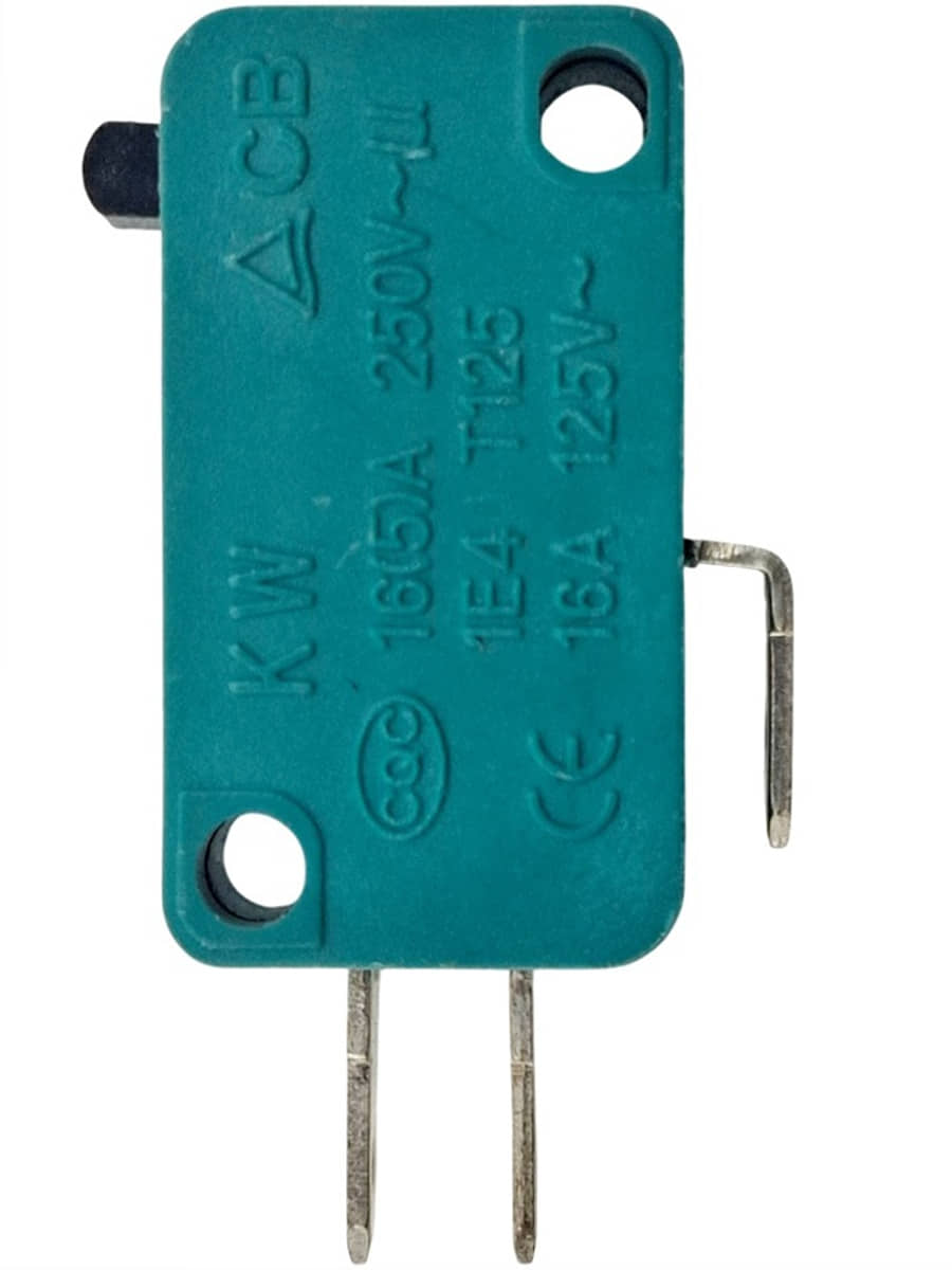 картинка Микропереключатель 3-х контактный KW3 (зеленый) 250V 16(5)A для микроволновой печи (СВЧ) от магазина Интерком-НН