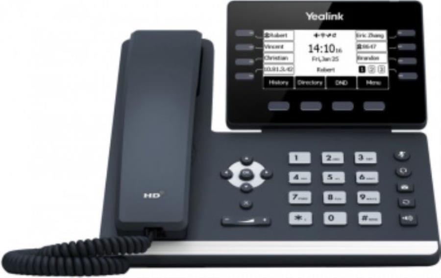 картинка Телефон SIP Yealink SIP-T53W черный (упак.:1шт) от магазина Интерком-НН