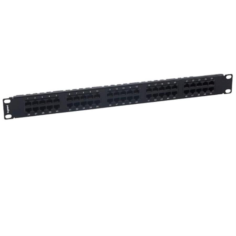 картинка Legrand 033579 БУ патч-панель телефонная UTP, 19", 50 портов RJ45, cat.3, 1U, 110 Type от магазина Интерком-НН