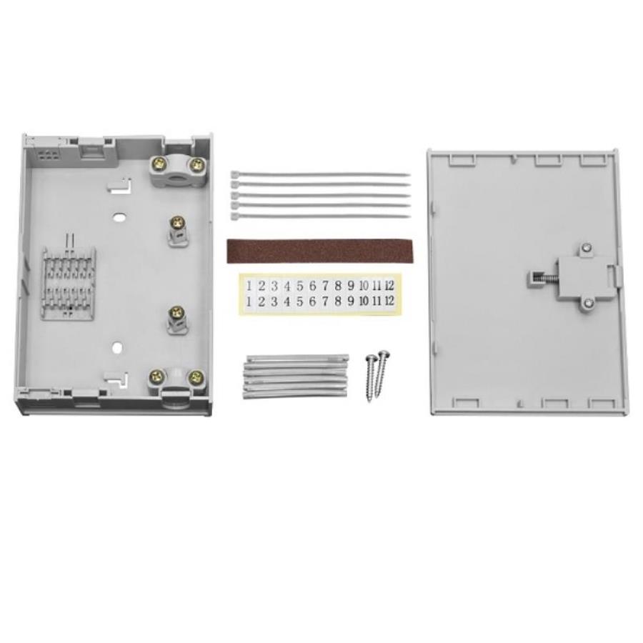 картинка Кросс оптический настенный SNR-ODF-6WP на 6 соединений от магазина Интерком-НН
