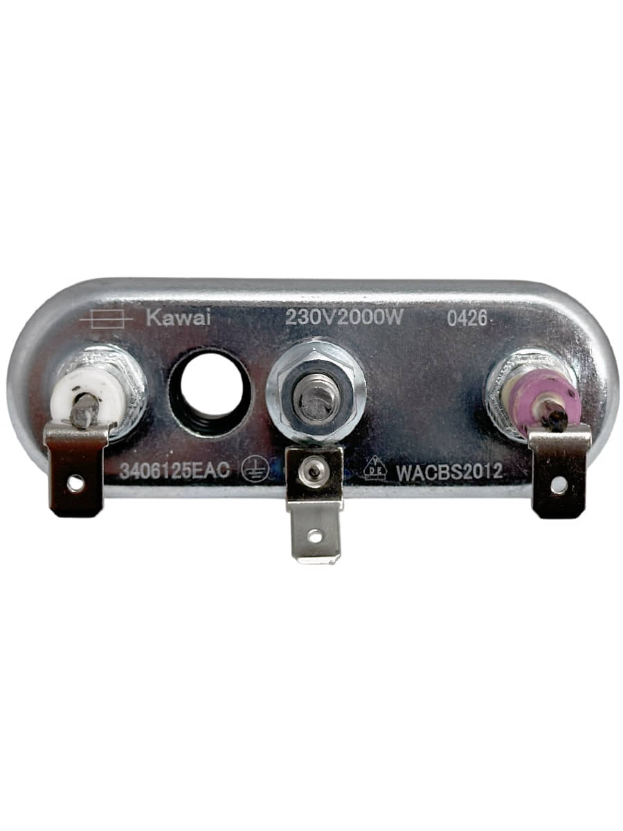 картинка Kawai 3406125 ТЭН 2000Вт, 200мм с отверстием под датчик, прямой для стиральных машин Bosch от магазина Интерком-НН