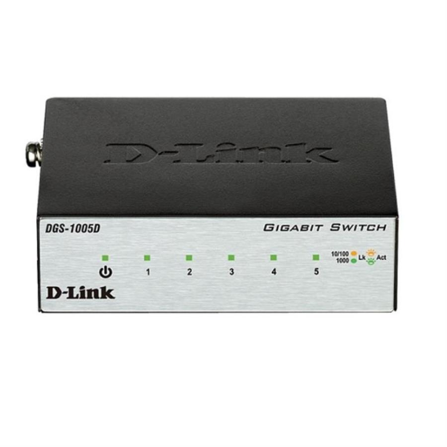 картинка Коммутатор DGS-1005D/I2A D-Link с 5 портами 10/100/1000Base-T и функцией энергосбережения  от магазина Интерком-НН