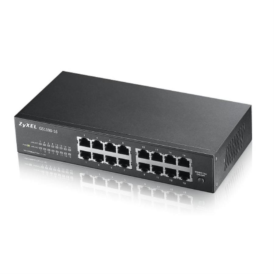 картинка Zyxel Коммутатор неуправляемый GS1100-16-EU0101F от магазина Интерком-НН
