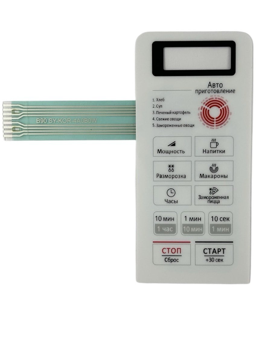 картинка Daewoo 3518573800 (SY-KOR-4A0B0W) Сенсорная панель СВЧ KOR-5A0BW, KOR-4A0B от магазина Интерком-НН