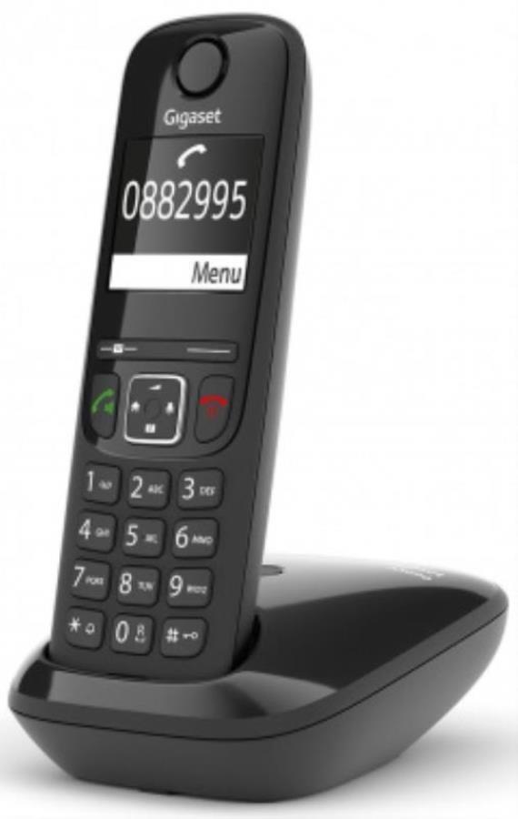 картинка Р/Телефон Dect Gigaset AS690 RUS SYS черный АОН от магазина Интерком-НН