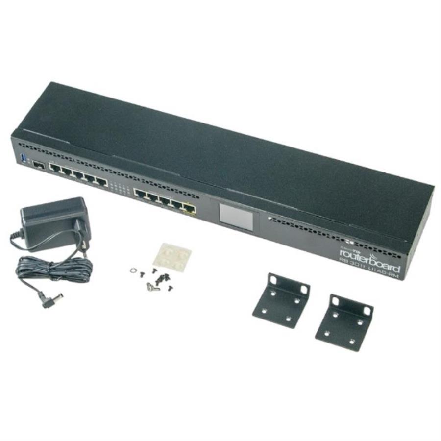 картинка MikroTik RouterBoard RB3011UiAS-RM 10 портов Gbit Router, Mikrotik от магазина Интерком-НН