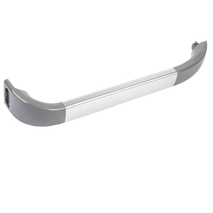 картинка Bosch 00701136 Ручка двери, серая с серебристой вставкой, без заглушки для холодильника  от магазина Интерком-НН