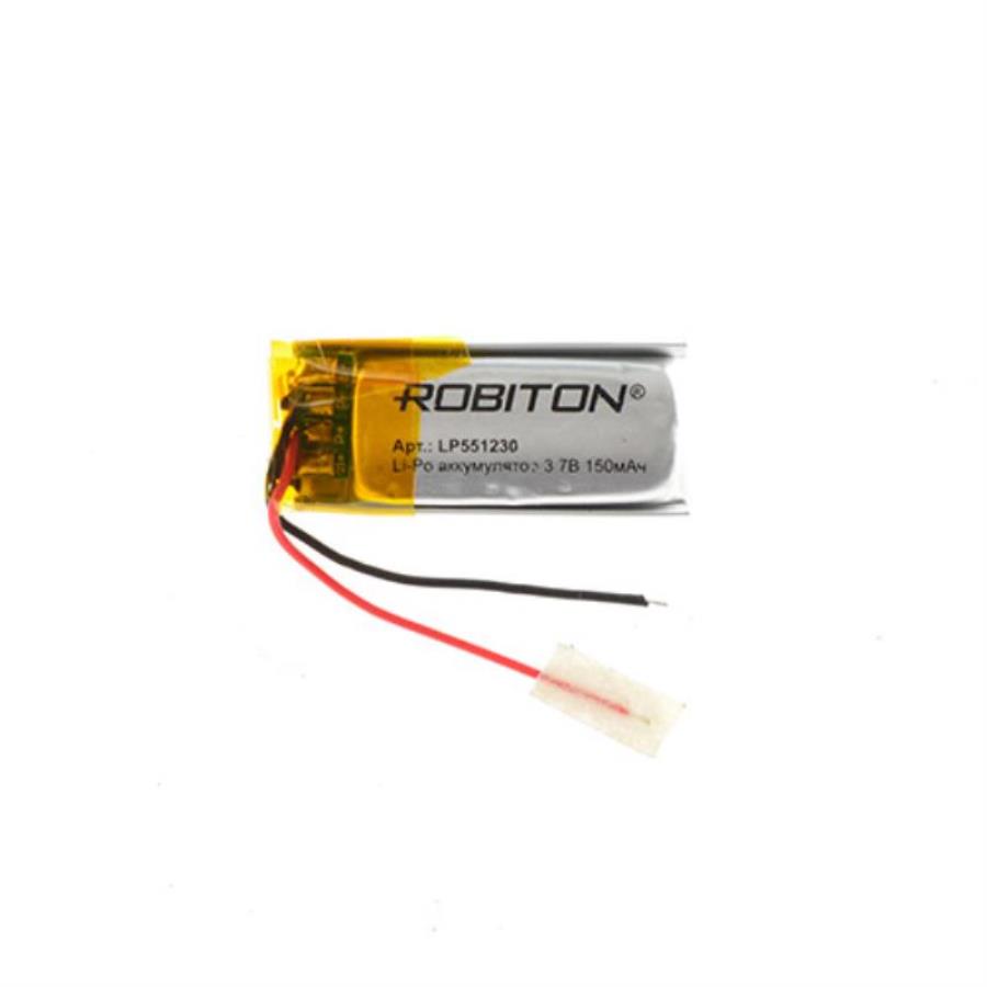 картинка Robiton LP551230 Аккумулятор Li-Po 3.7 В, 150mAh от магазина Интерком-НН