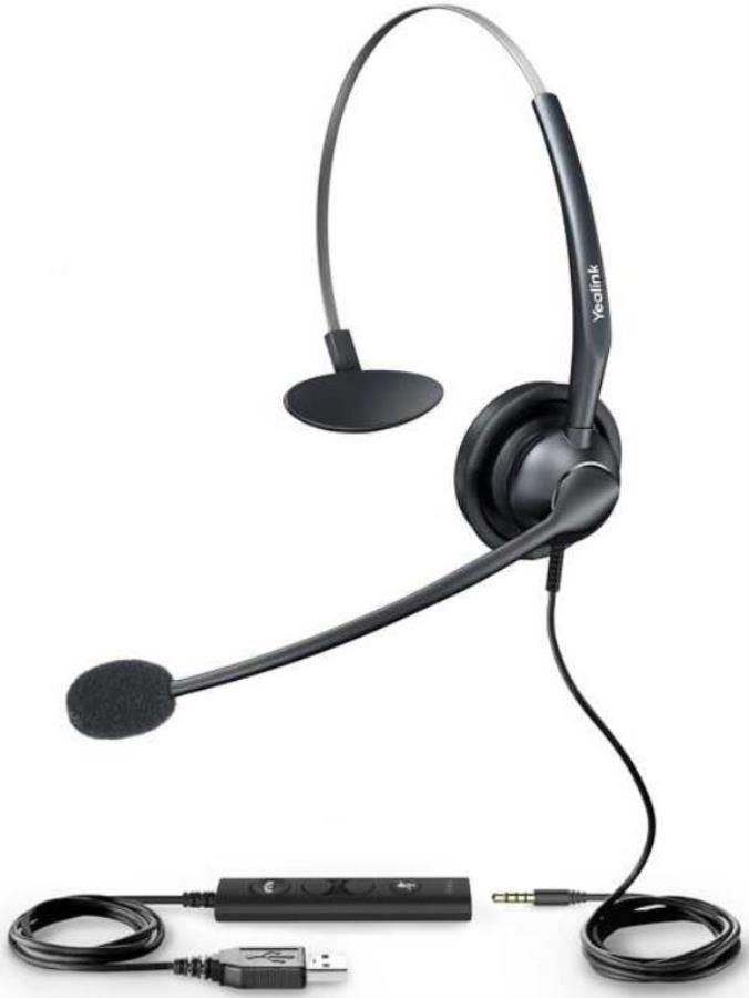 картинка Гарнитура проводная Yealink UH33 черный от магазина Интерком-НН
