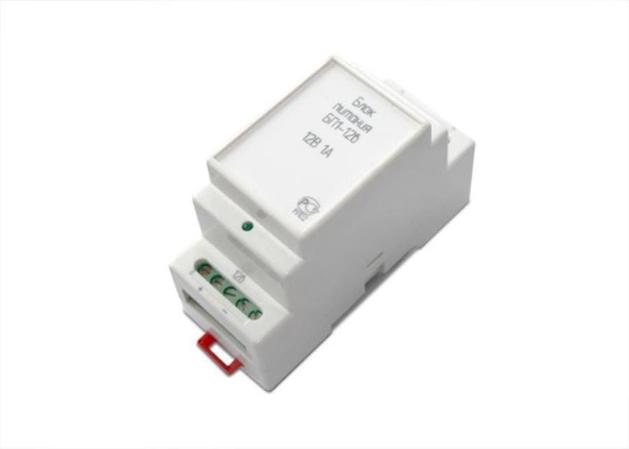 картинка БП1-12в Блок питания 1А/12В для GSM/GPRS/Ethernet/PLC-модемов на DIN-рейку от магазина Интерком-НН