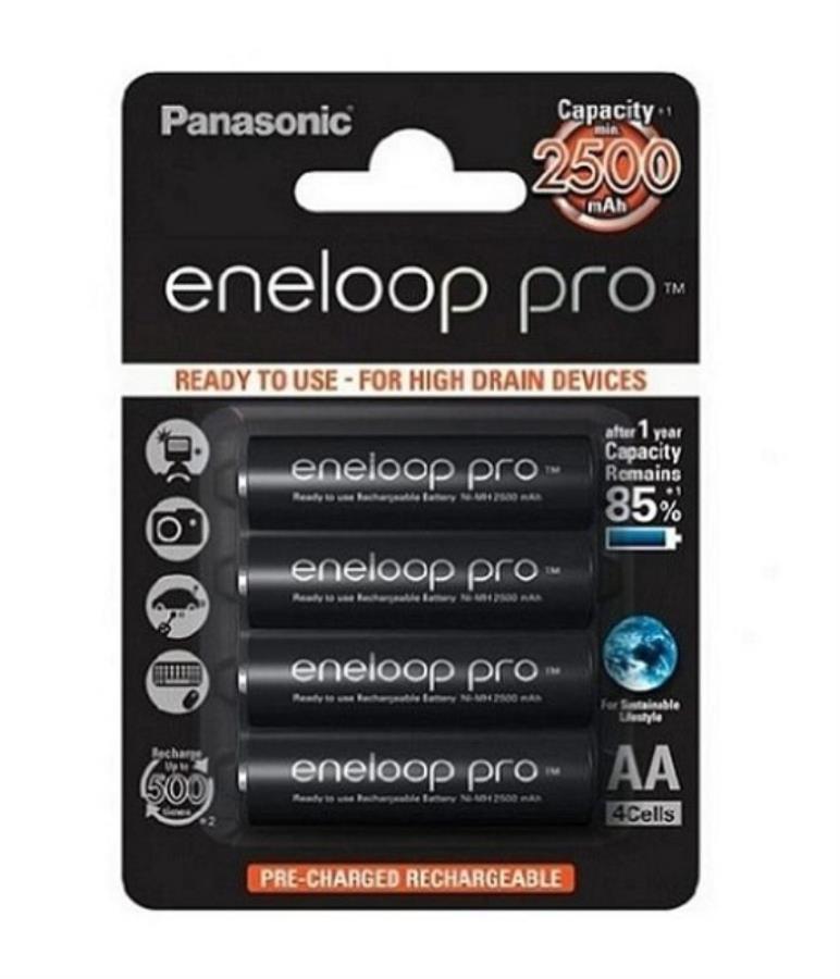 картинка Panasonic eneloop pro BK-3HCDE/4BE Аккумулятор 2500mAh AA BL4 от магазина Интерком-НН