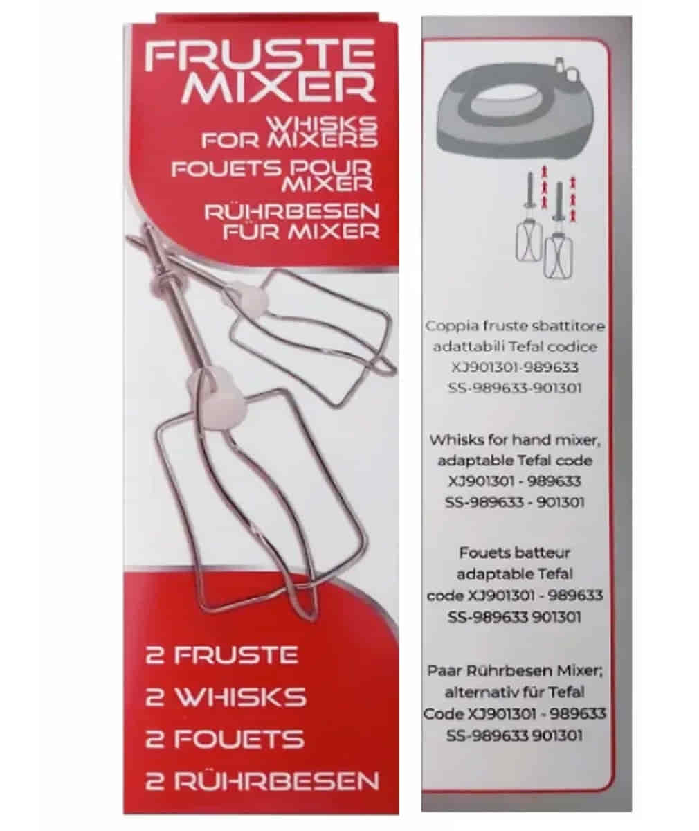 картинка Moulinex SS-989633 Венчики для миксера Tefal, Moulinex серии PREP'LINE, XJ901301 (уп. 2шт) от магазина Интерком-НН