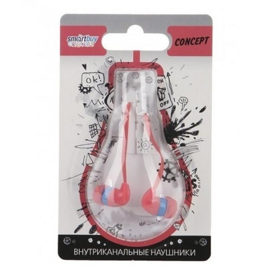 картинка Smartbuy CONCEPT SBE-320 Внутриканальные наушники, розовые от магазина Интерком-НН
