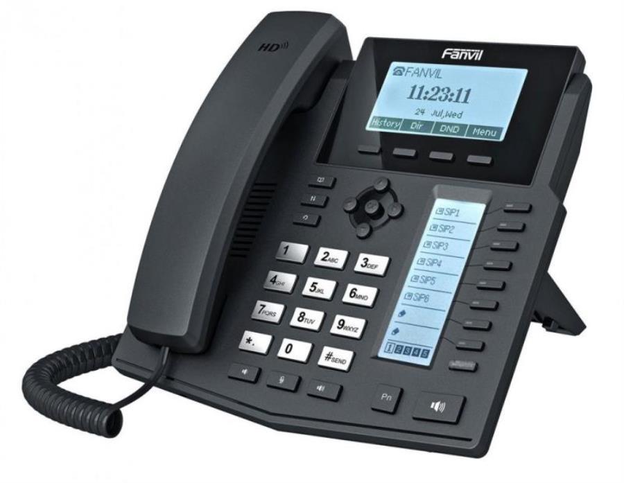картинка Телефон IP Fanvil X5U черный от магазина Интерком-НН