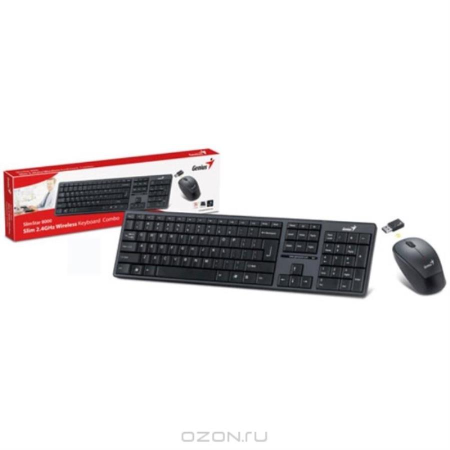 картинка Комплект Клавиатура и мышь Genius SlimStar 8000 black беспроводные от магазина Интерком-НН