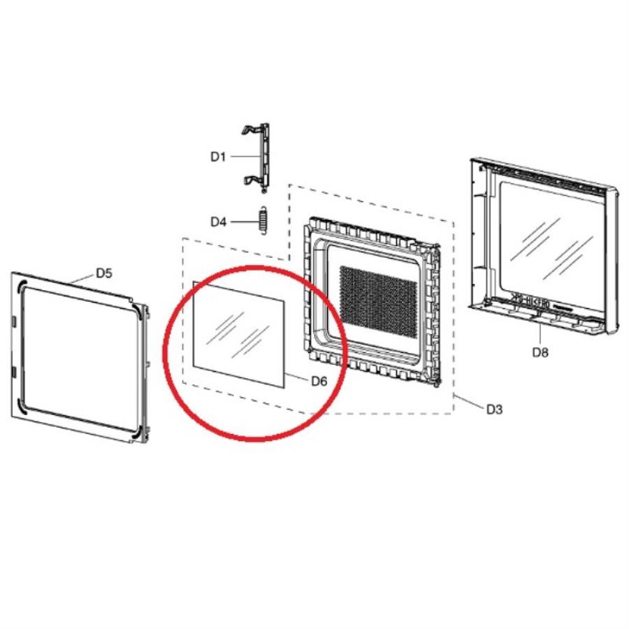 картинка Panasonic F3145BB30EP Защитная пленка на дверь для СВЧ NN-GD37HB, NN-GD38HS, NN-GD39HS от магазина Интерком-НН