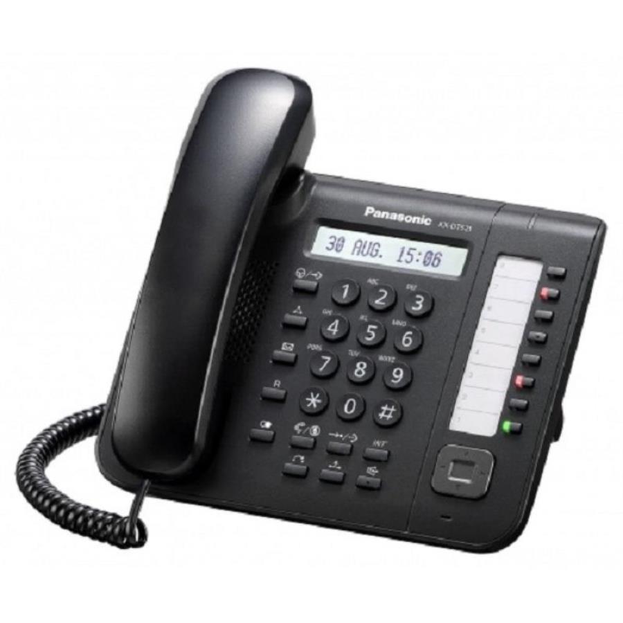 картинка Panasonic KX-DT521RU-B Системный телефон 8 кнопок с индикацией, 1-строчный дисплей с подсветкой от магазина Интерком-НН