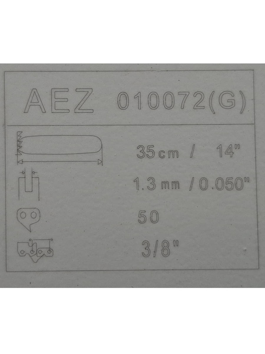 картинка AEZ 010072(G) пильная шина (3,8"х1,3мм х 50зуб, 35см) для цепных пил Stihl 14" серия General от магазина Интерком-НН