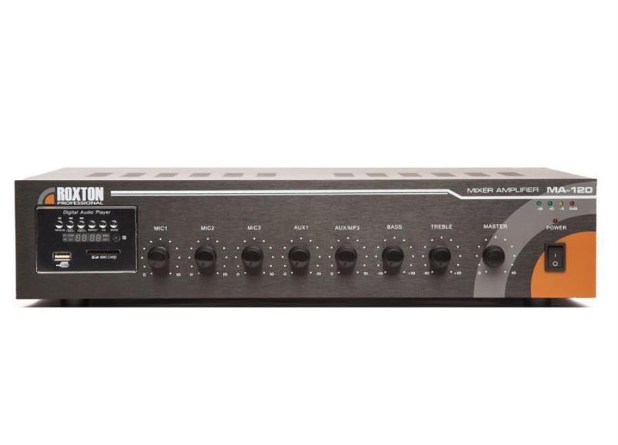 картинка Трансляционный усилитель ROXTON MA-120 120 Вт с тюнером и USB от магазина Интерком-НН