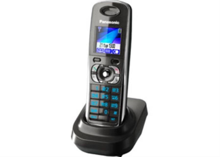 картинка Panasonic KX-TGA830RUT - Дополнительная трубка DECT (радиотелефон) , цвет: темно-серый металлик  от магазина Интерком-НН