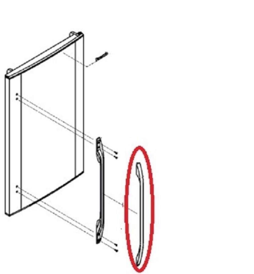 картинка Panasonic CNRAE-11679W Накладка ручки двери холодильника NR-B591-W, B651-W, C601-W, C701-W, D701-W от магазина Интерком-НН