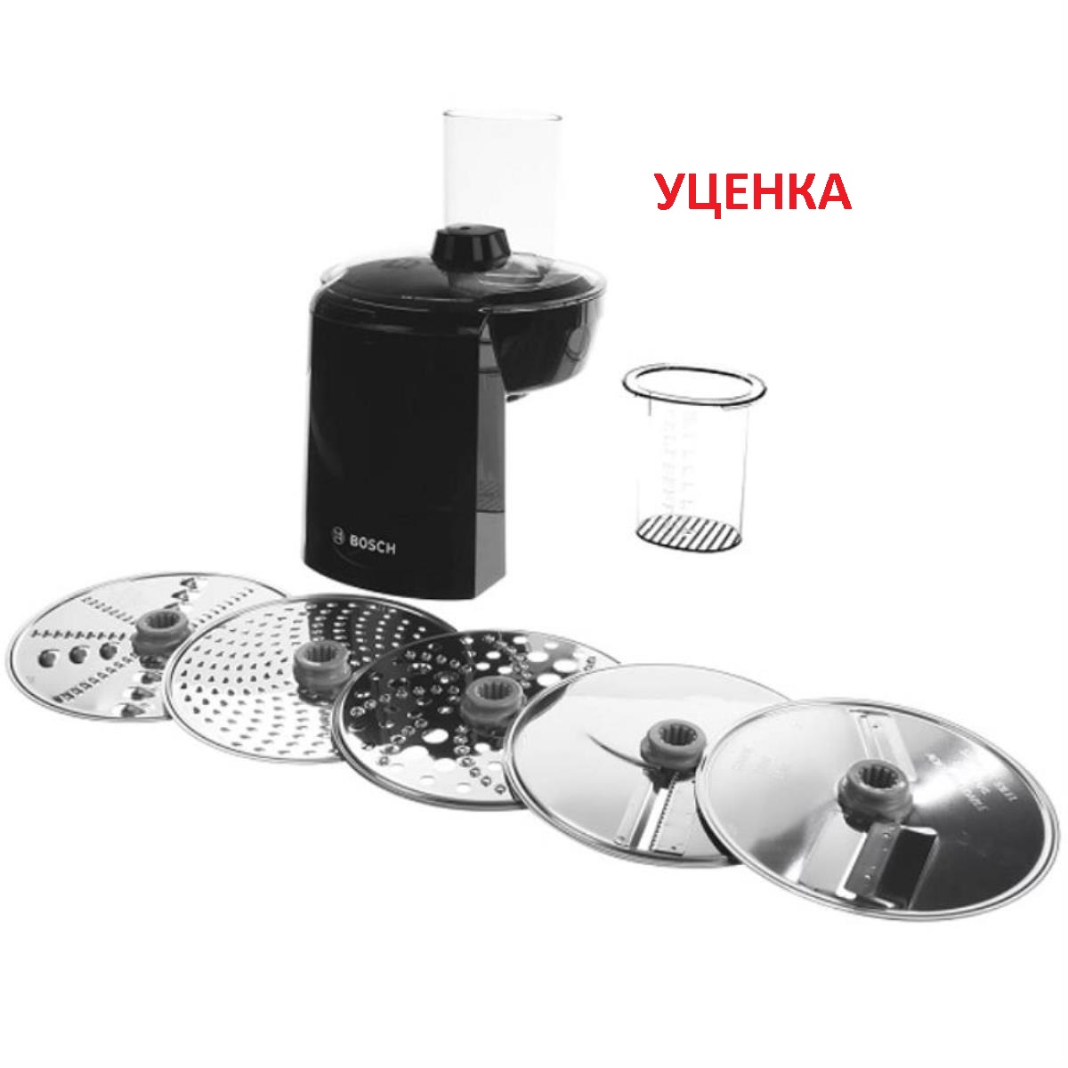 картинка Bosch 00579570 УЦЕНКА набор VeggieLove универсальная резка с 5 дисками для кухонного комбайна от магазина Интерком-НН