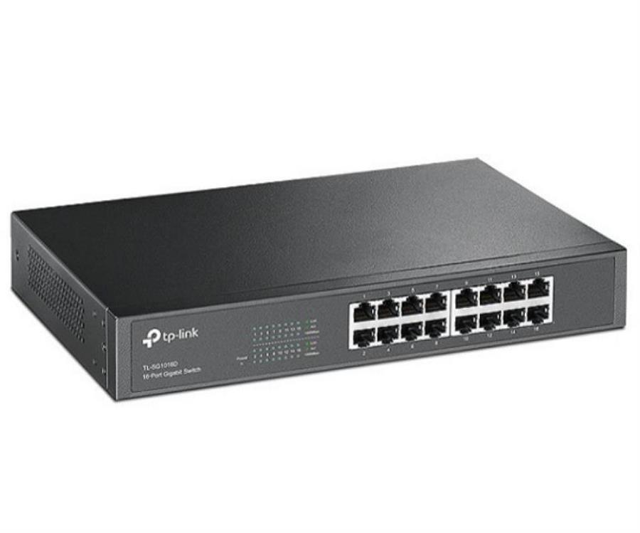 картинка TP-Link TL-SG1016D неуправляемый коммутатор с 16 портами 10/100/1000 Мбит/с   от магазина Интерком-НН