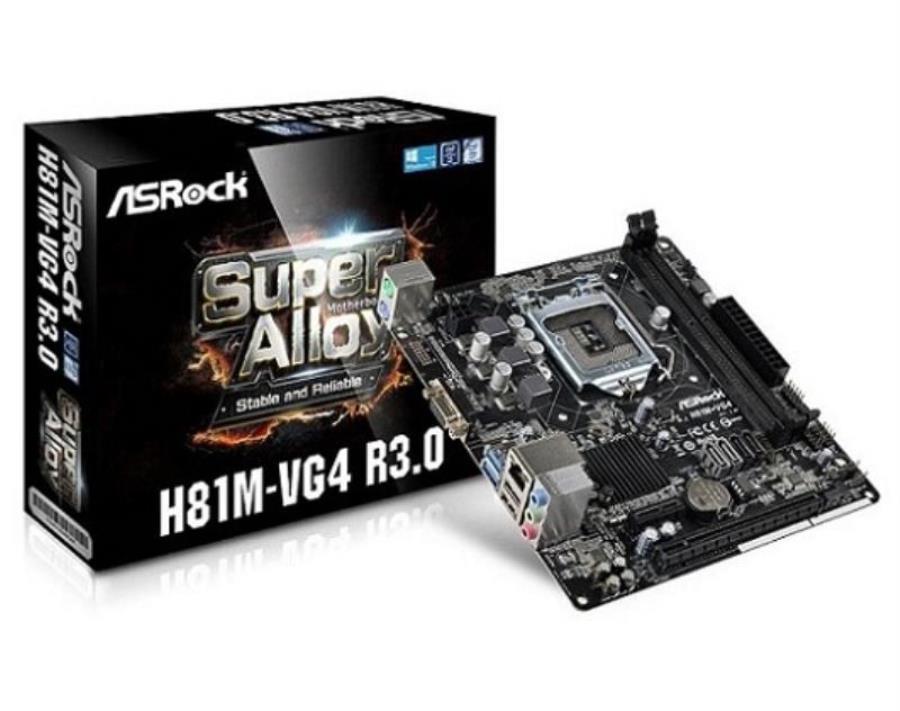 картинка Материнская плата ASRock H81M-VG4 R3.0 LGA 1150, mATX от магазина Интерком-НН