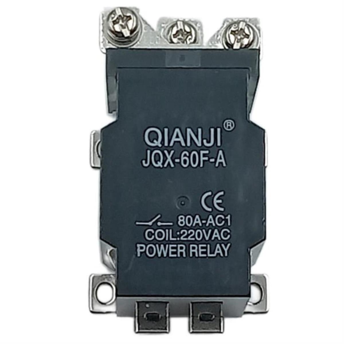 картинка Силовое реле Qianji JQX-60F-A-220  управление 220VAC, контакты 250В 80А от магазина Интерком-НН