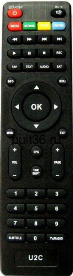 картинка Huayu U2C MASTER [18574) пульт дистанционного управления (ПДУ) для ресивера DVB-T2 от магазина Интерком-НН