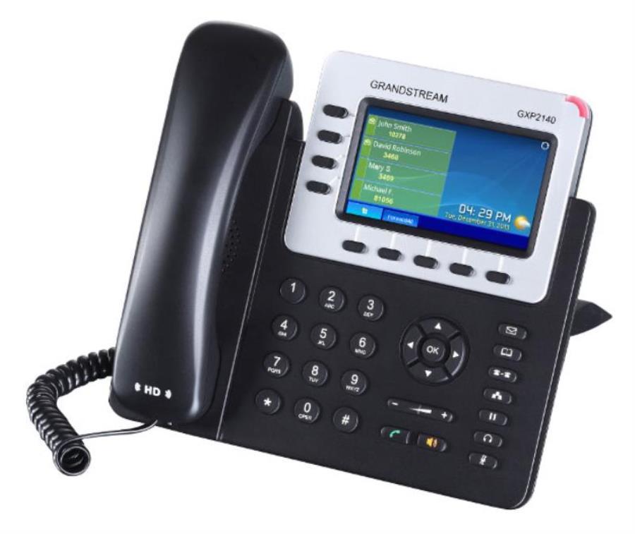 картинка Телефон IP Grandstream GXP-2140 черный от магазина Интерком-НН