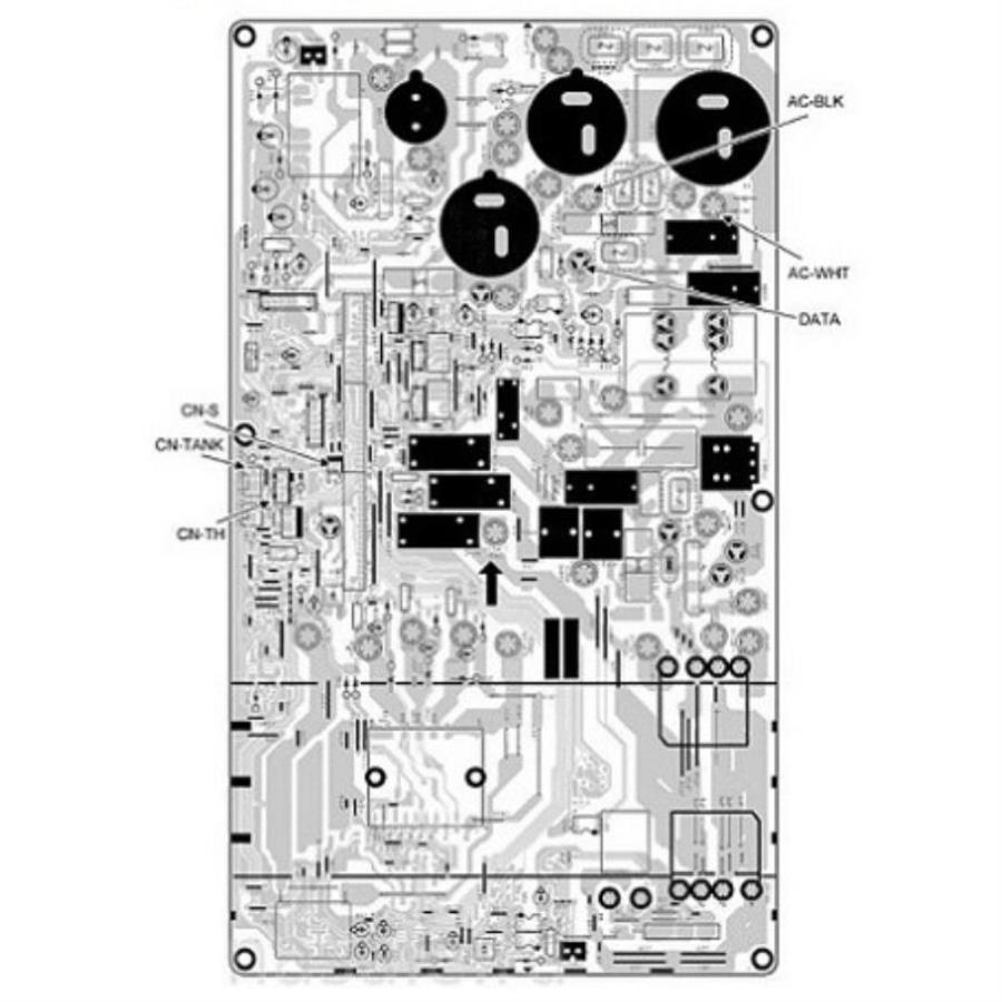 картинка Panasonic CWA73C3797R Плата управления внешнего блока кондиционера CU-E7JKD 01.12.2017  СГ? от магазина Интерком-НН
