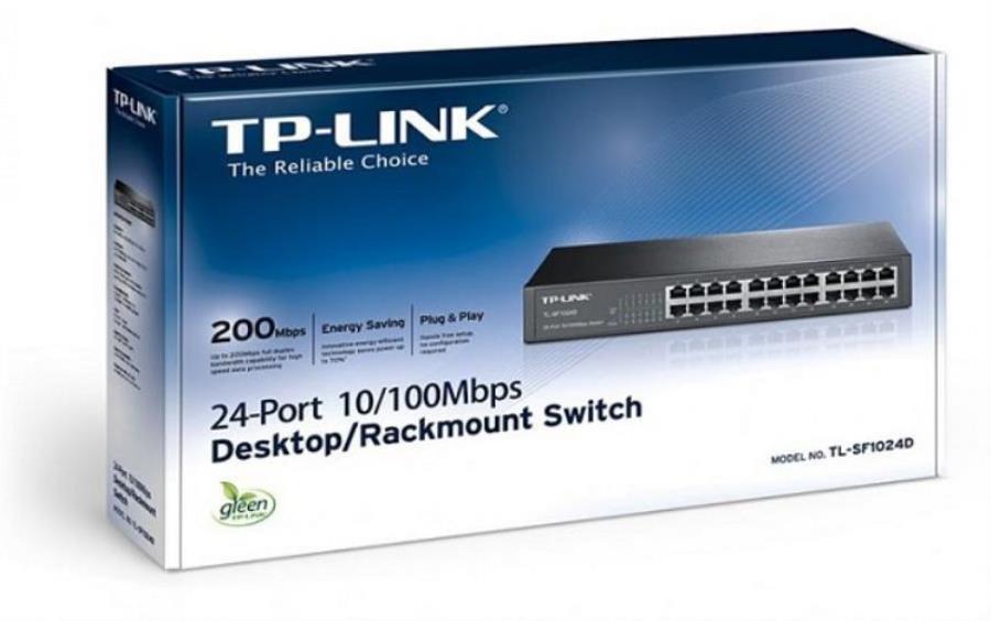 картинка TP-Link TL-SF1024D неуправляемый коммутатор с 24 портами 10/100 Мбит/с  от магазина Интерком-НН